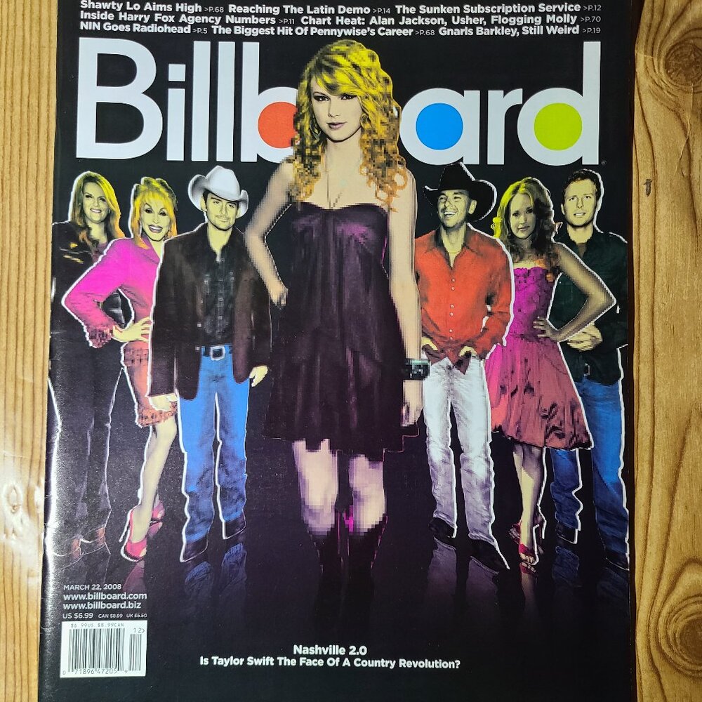 Taylor Swift 2008 Billboard Magazine